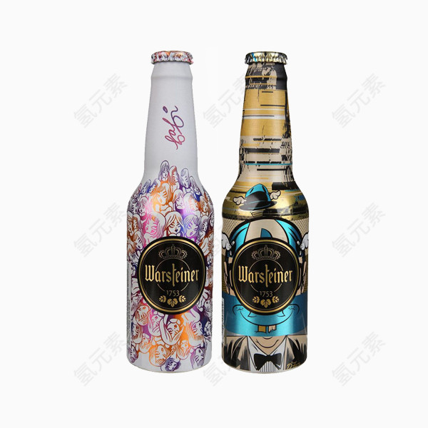 创意彩绘啤酒杯