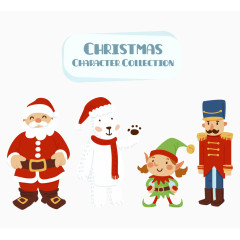 冬季主题人物矢量素材