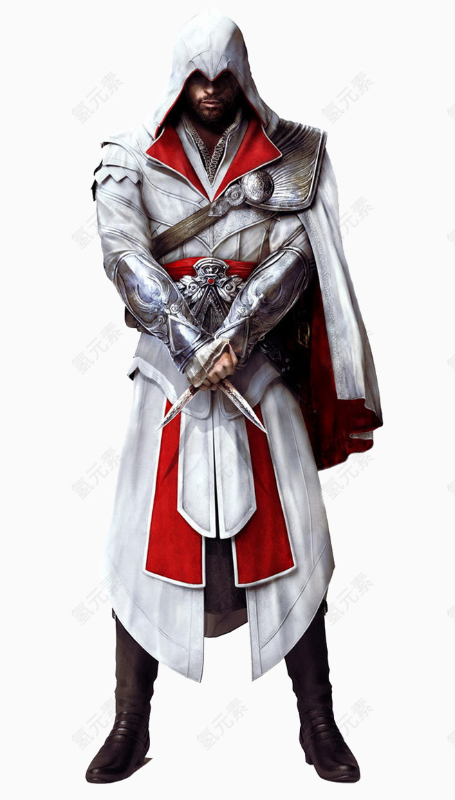 手绘插画战士