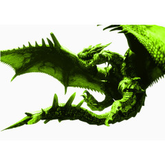 凶猛的展翅巨龙