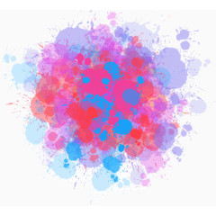七彩涂鸦泼墨背景