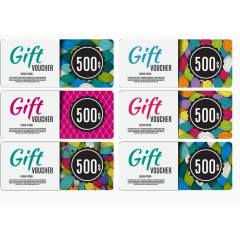 绚丽色块卡片背景矢量素材