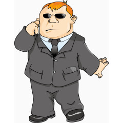 卡通外国人矢量图