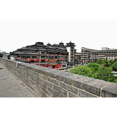 西安古城墙古建筑