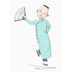 正在表演相声的人