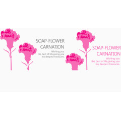 康乃馨粉色剪影1