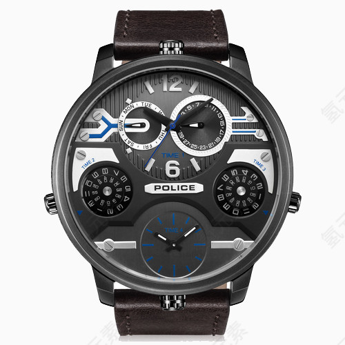 警察时尚大气石英手表