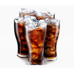 五杯加冰的可乐