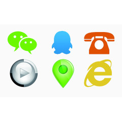 现代网络图标素材