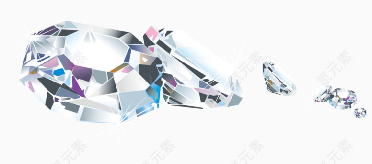 矢量闪耀钻石