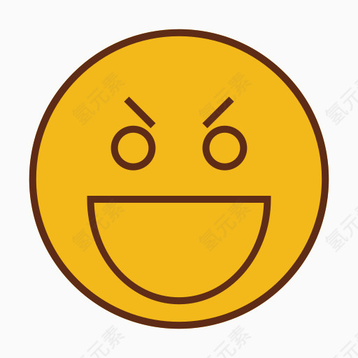 表情符号情感表达面对笑脸iconika -情感