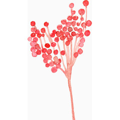 手绘花朵抽象花蕊