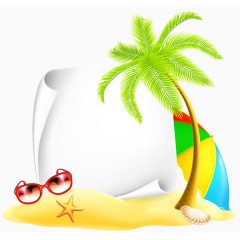 沙滩上背景日记