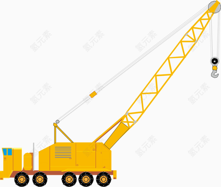 吊机模型矢量素材