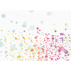 漂浮彩色矢量图