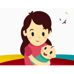 抱着孩子的目前