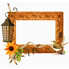 花鸟相框素材设计