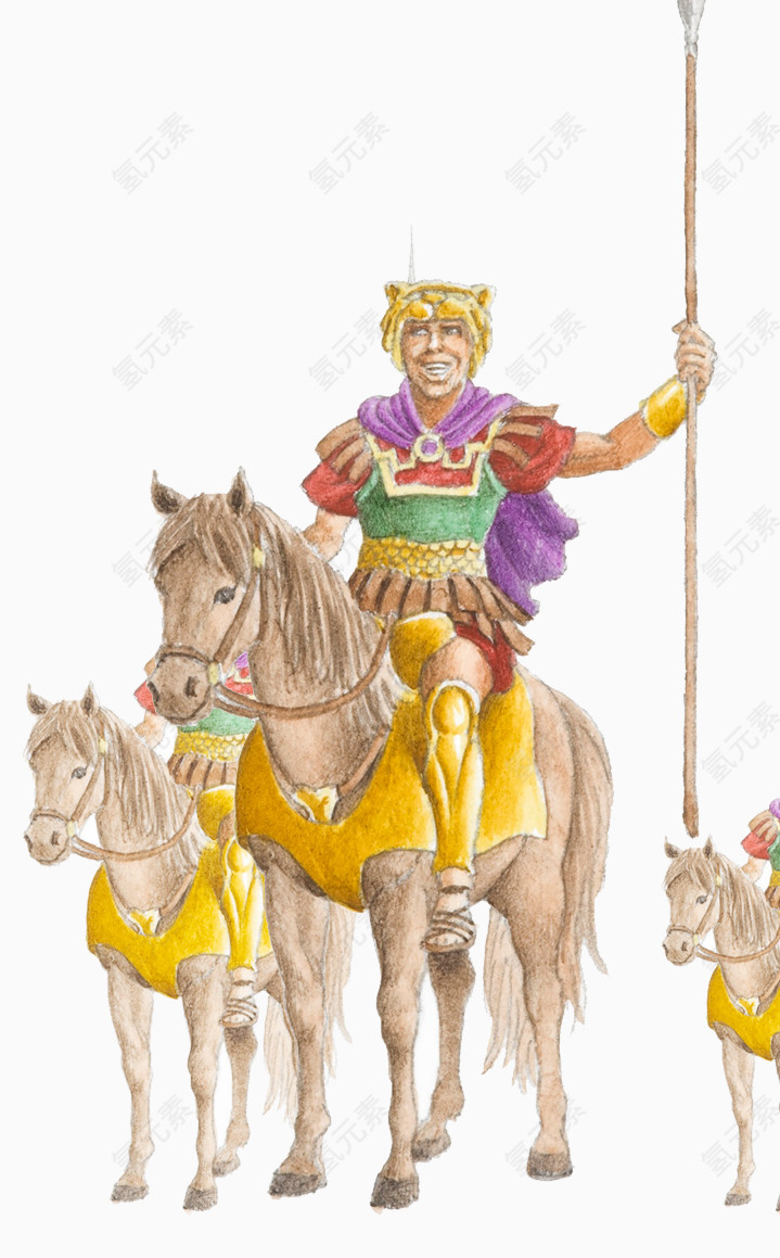 古罗马士兵插画