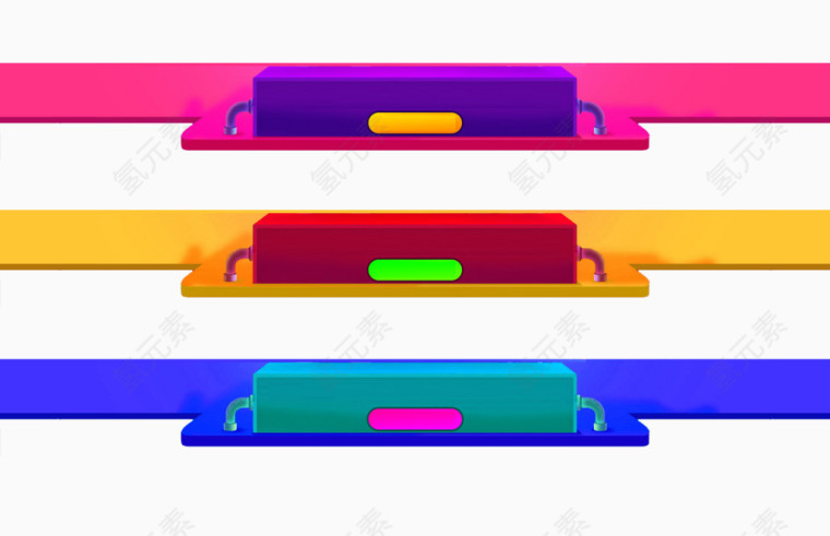立体彩色banner