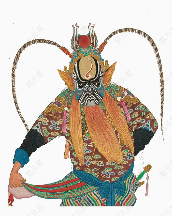卡通京剧表演
