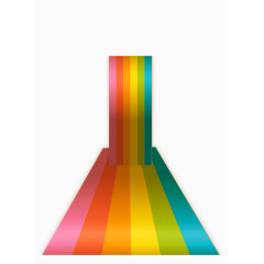 抽象七彩几何线条