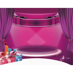 紫色产品帷幕背景