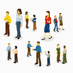 谈话的工作人员