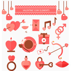 粉红情人节贴纸