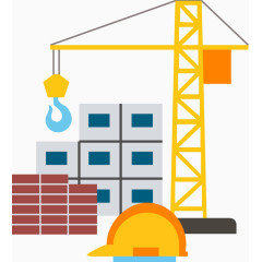 工地铁臂滑轮插图矢量图