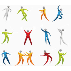 矢量彩色运动项目