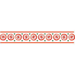 红色圈圈分割线