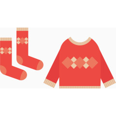 毛衣袜子PNG矢量素材