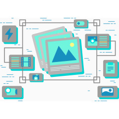 现代简约ppt矢量元素