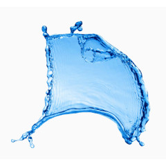 蓝色动感水花水纹