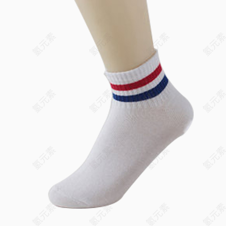一只传在脚上的运动长袜