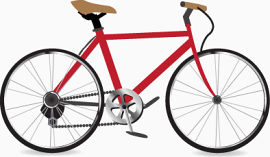 自行车平面画