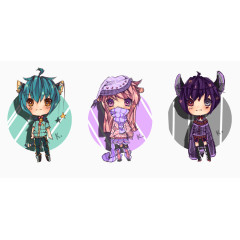 卡通 动画 动物 手绘