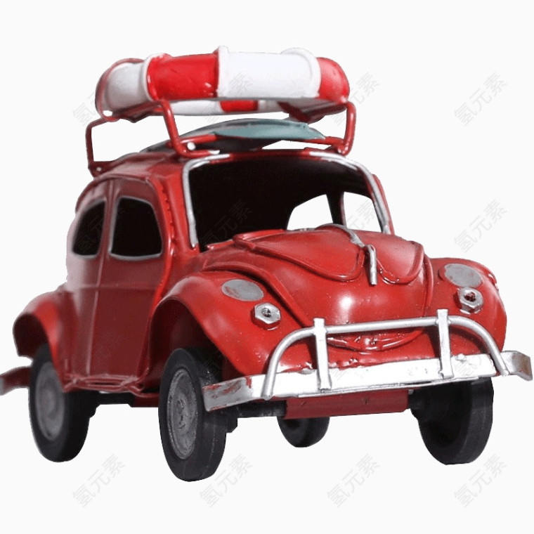 美式复古做旧铁艺甲壳虫汽车