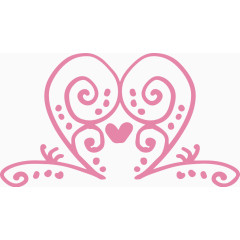 粉色告白爱心设计