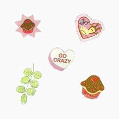 甜蜜可爱蛋糕素材