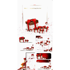 礼品盒卡片矢量素材