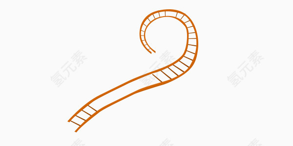 卡通铁轨道