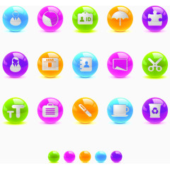 PPT背景商务图标元素