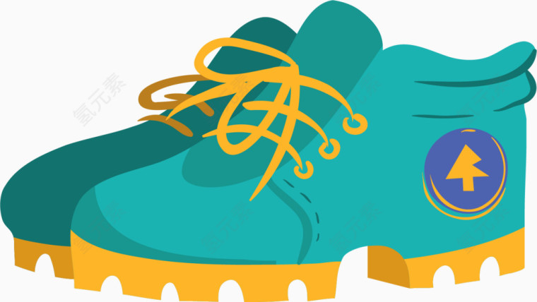 矢量鞋子装饰图案免扣素材