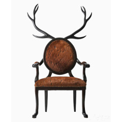 鹿头设计创意靠背椅