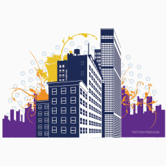 矢量城市建筑
