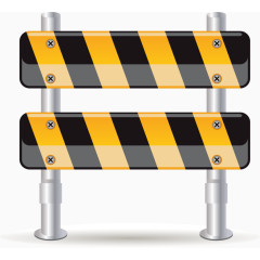 矢量手绘施工路牌