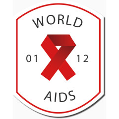 世界艾滋病日标签