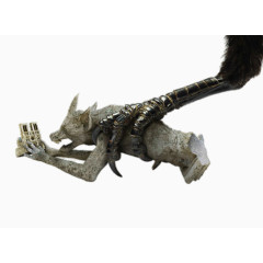 创意鹰爪下的动物石像