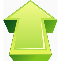 矢量立体绿色箭头